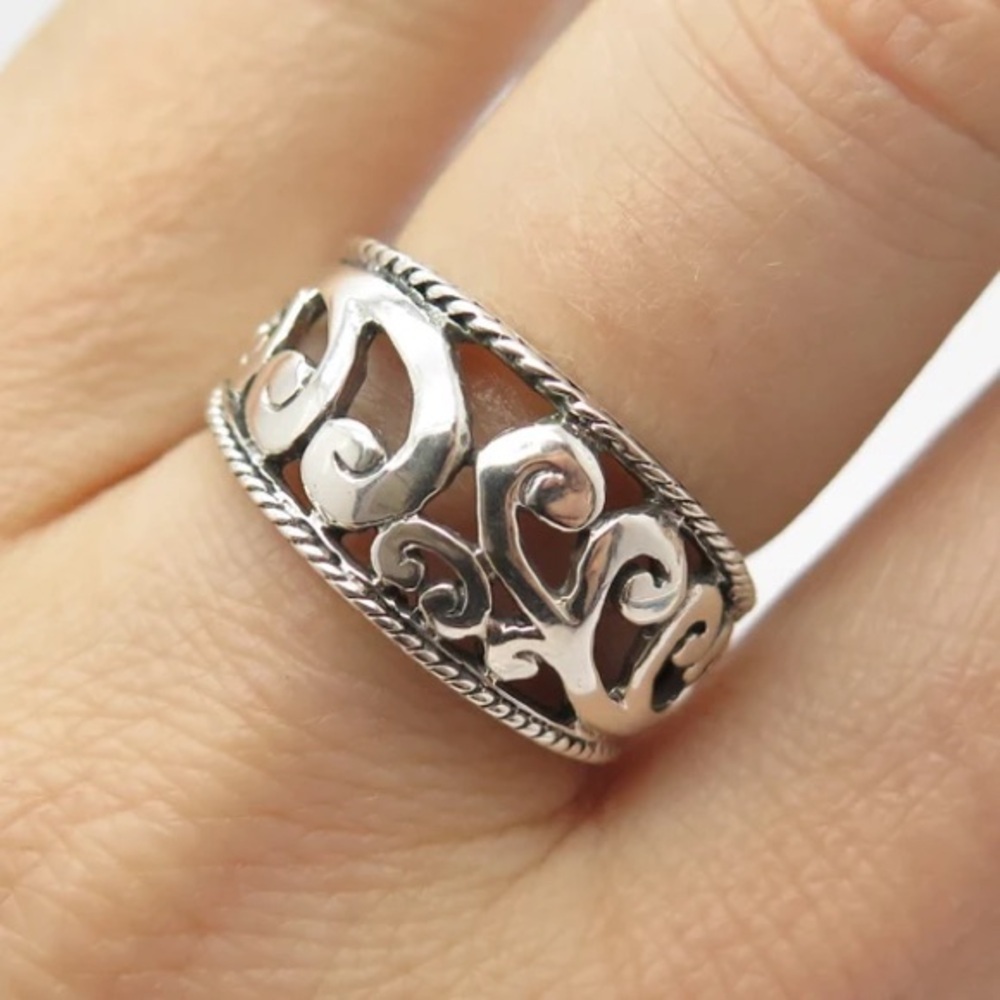 Sterling Silver Filagree Ring